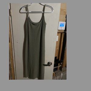 Ribbed Wilfred Free Maxi Dress (green)